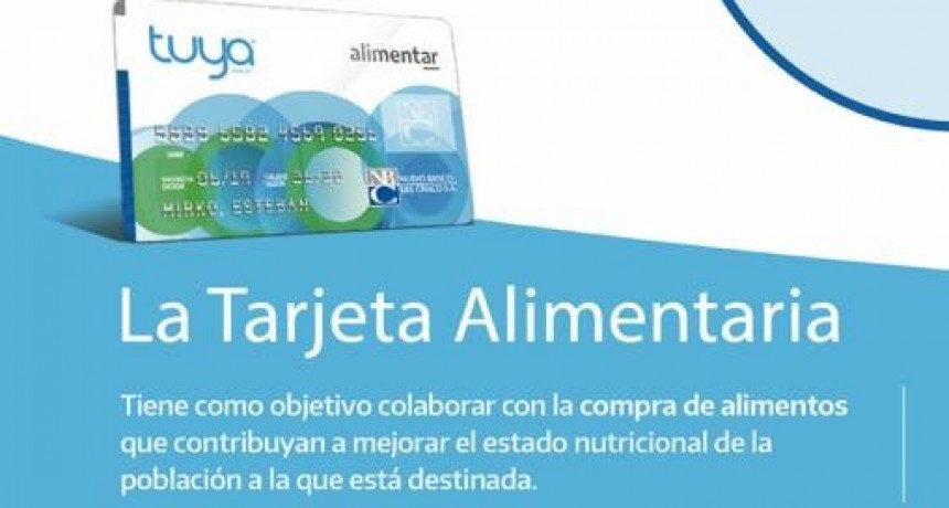 TARJETAS ALIMENTAR: MAÑANA OPERATIVO DE ENTREGA EN TACO POZO 