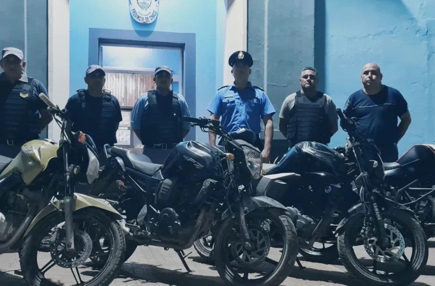 Tres motos robadas en Buenos Aires fueron encontradas en Taco Pozo: buscan al vendedor