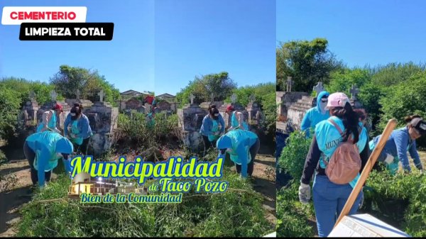 LIMPIEZA TOTAL &iexcl;Qu&eacute; hermoso gesto! Las mujeres del municipio 