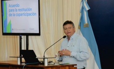 AMPLIO RESPALDO DE INTENDENTES Y DIPUTADOS AL ACUERDO PARA LA RESTITUCIÓN DE LA COPARTICIPACIÓN FEDERAL