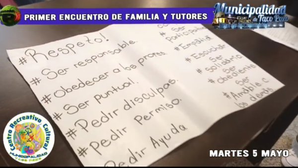 ENCUENTRO DE FAMILIAS Y TUTORES EN EL CENTRO RECREATIVO