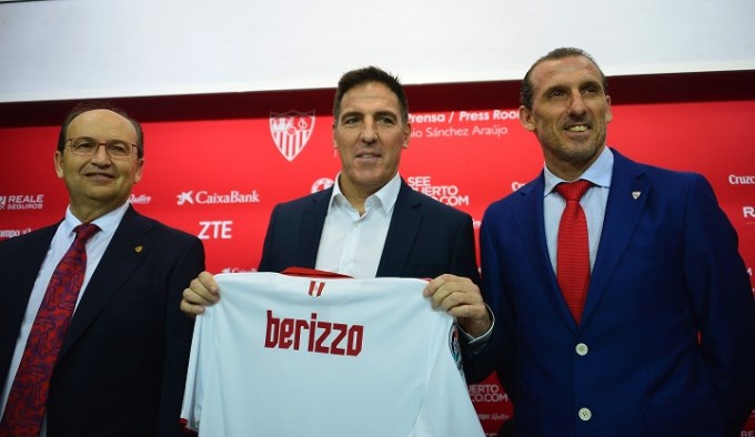 Berizzo reemplazó a Sampaoli y fue presentado en Sevilla
