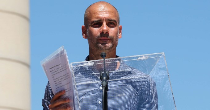 Guardiola, a la cabeza de la independencia catalana