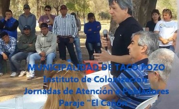 Taco Pozo: Instituto de Colonización jornadas de atención a pobladores 