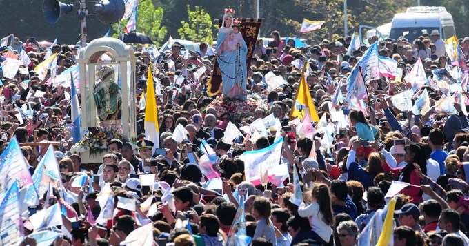 Multitud festejó el 33° aniversario de la Virgen de San Nicolás
