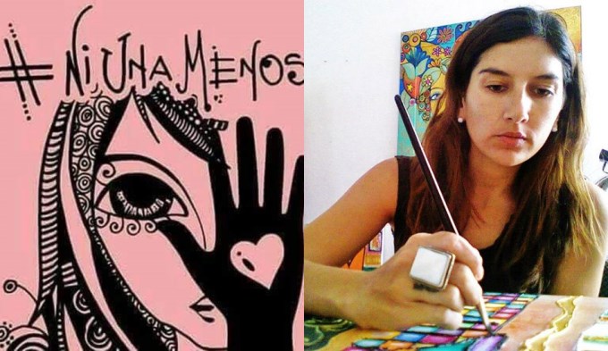 La artista detrás de la imagen ícono del #NiUnaMenos
