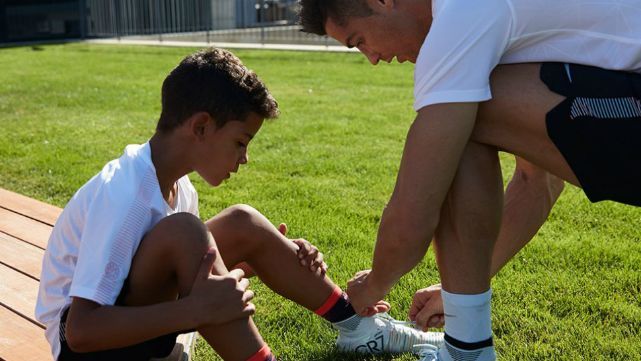 Cristiano entrena y prepara a su sucesor