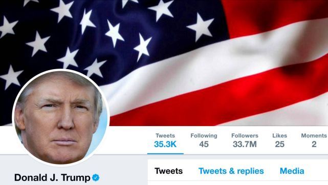 La cuenta de Twitter de Trump fue desactivada por 11 minutos