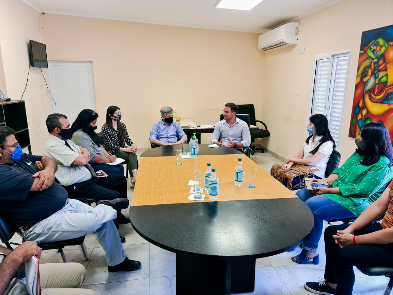 Germán Oestmann visitó la localidad de Taco Pozo 
